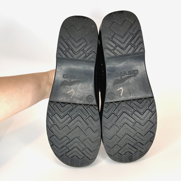Dansko Nursing Clogs Womens 38 Black Waves Professional Workwear *no insoles* - Picture 9 of 9